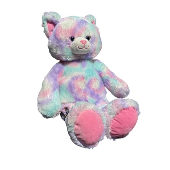 Build A Bear Plush Calico Cat Teddy Stuffed Toy Support Security Pillow Pet - Picture 2 of 16